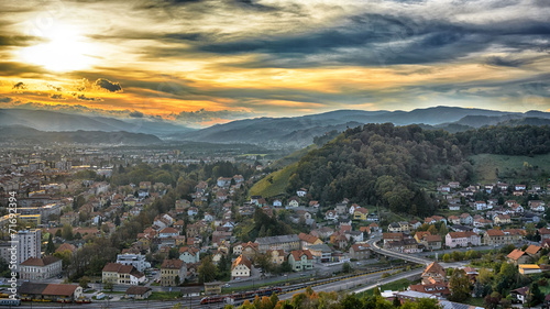 Maribor City from Stolni hill