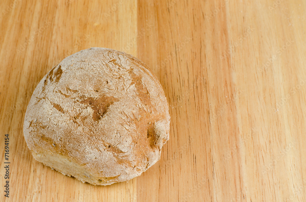 handmade bread, homemade, close-up on wood handmade bread, homemade, close-up on wood