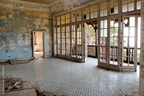 Interior of Abandoned Luxury House
