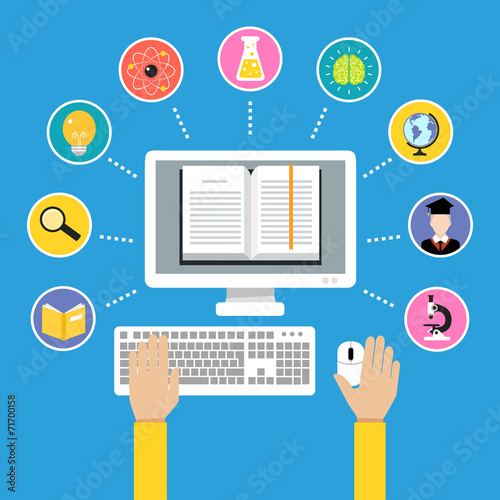 Online education concept