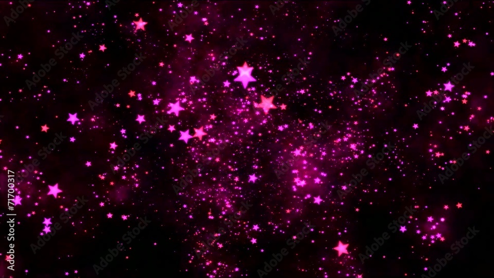 Space Travel through Star Shapes - Loop Purple Space Travel through Star Shapes - Loop Purple