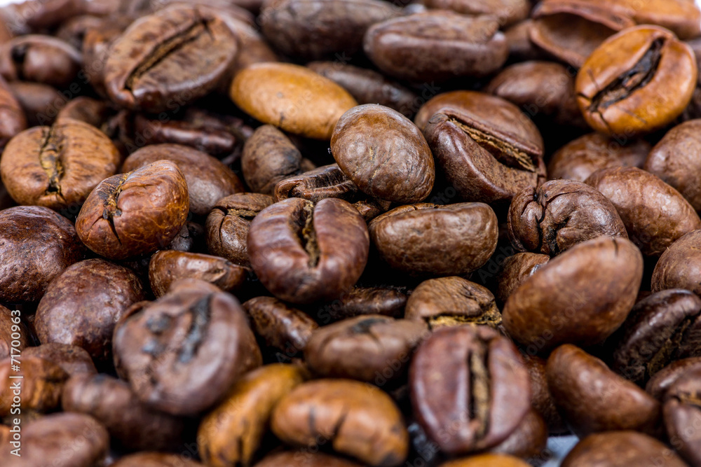 Coffee beans close-up Coffee beans close-up