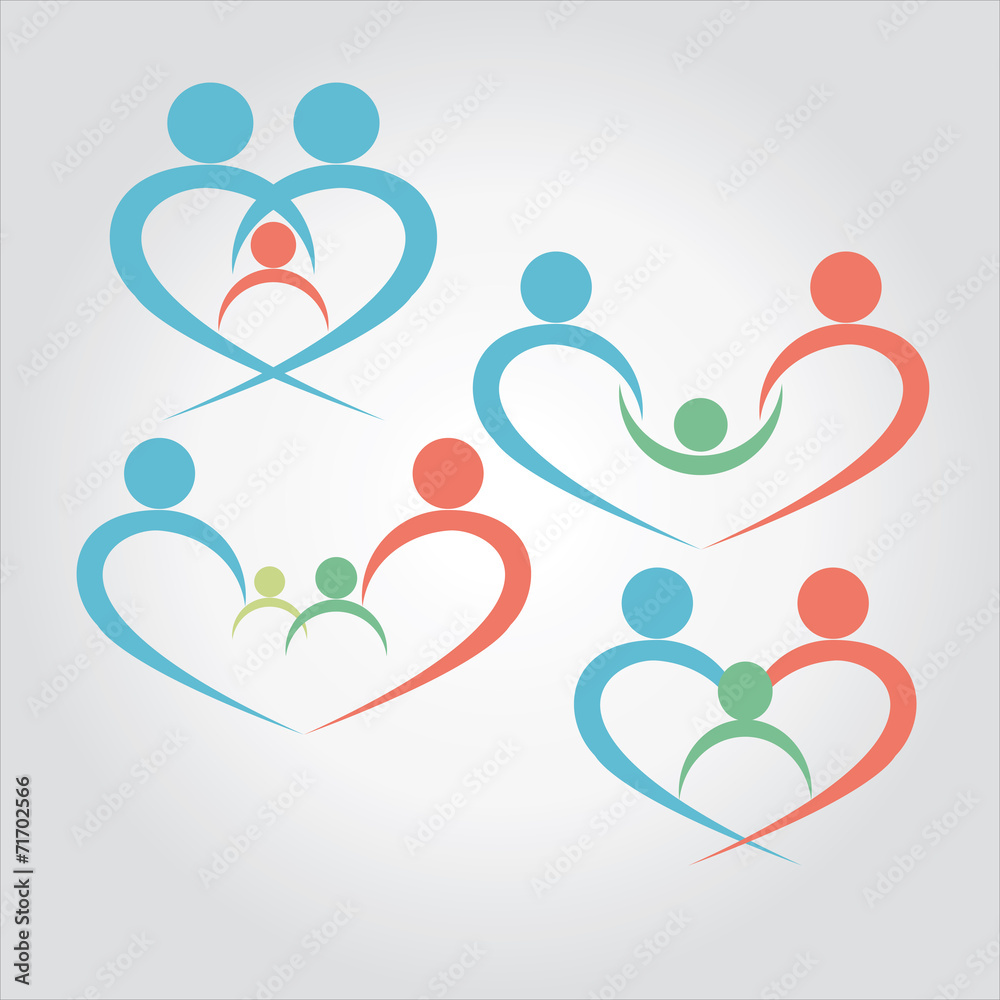 vector of family together with child. love,care,protect vector of family together with child. love,care,protect
