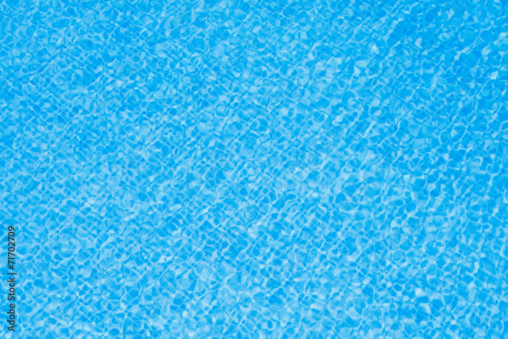 Clean water in pool
