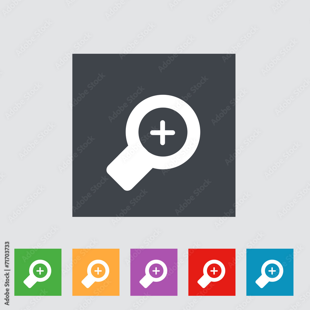 Magnifier icons Magnifier icons