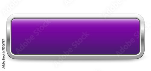 Long rectangular template - purple metallic button