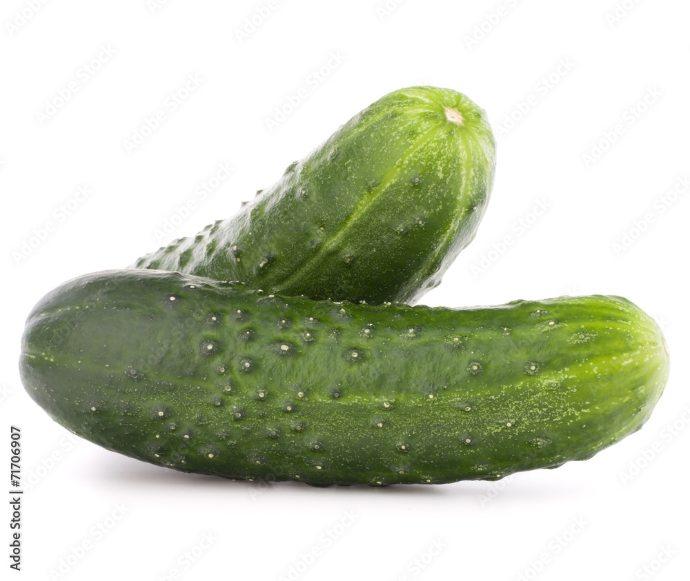 Cucumber vegetable isolated on white background cutout Cucumber vegetable isolated on white background cutout