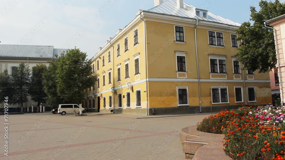 Square Sheptytsky and composition EASTER SUN, Ivano-Frankivsk Square Sheptytsky and composition EASTER SUN, Ivano-Frankivsk