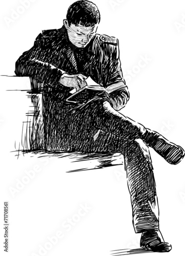 man reading