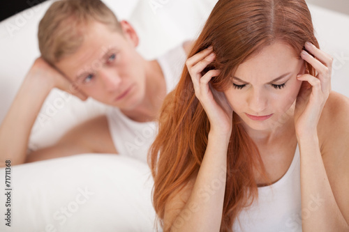 Young couple having marital problems