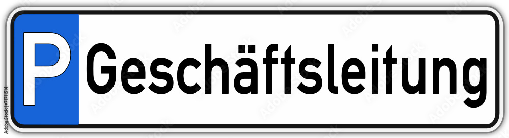 Geschäftsleitung Parken Schild #141017-svg05 Geschäftsleitung Parken Schild #141017-svg05