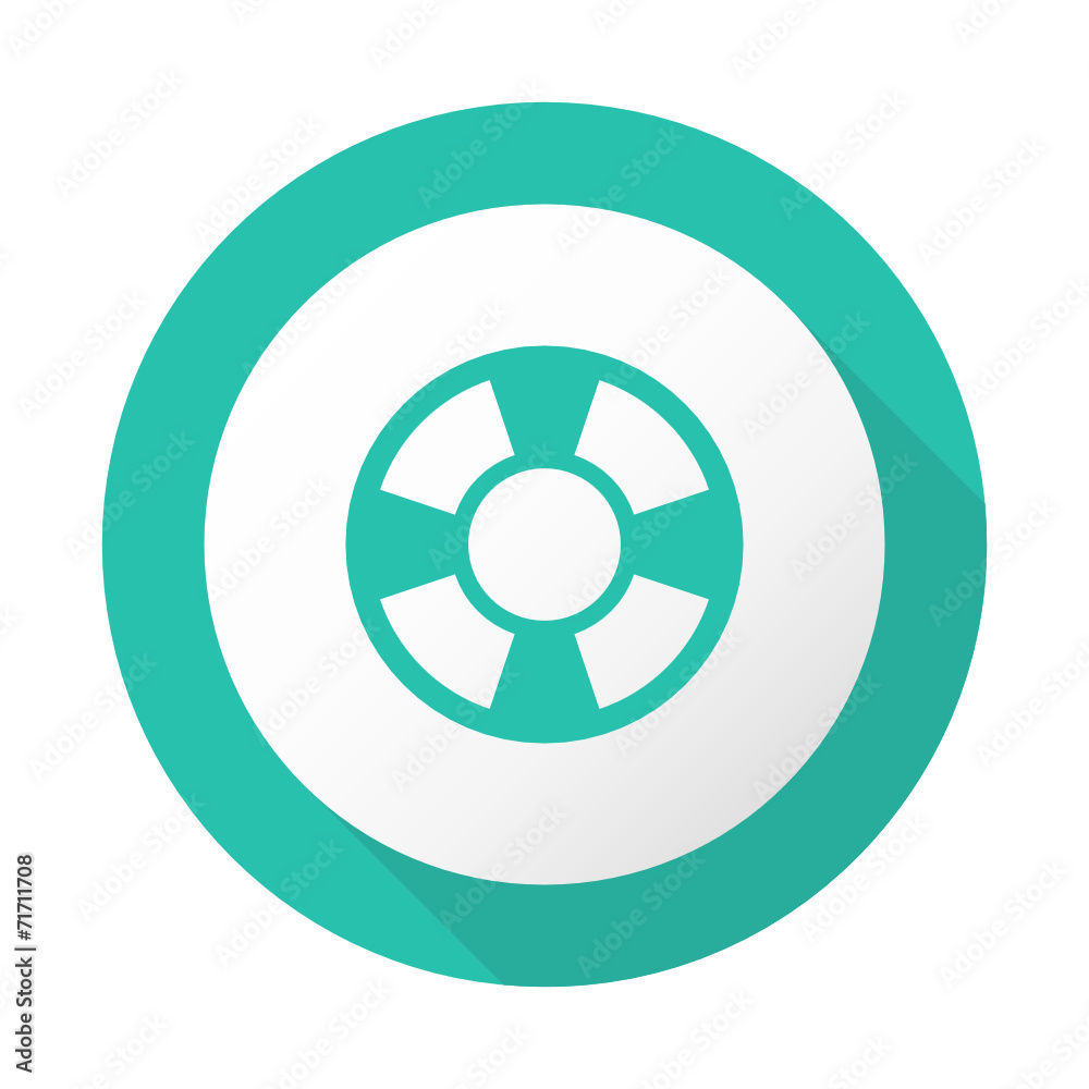 Flat Long Shadow Icon - Vector