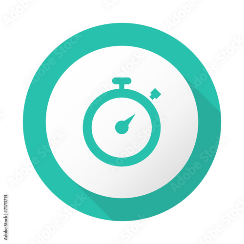 Flat Long Shadow Icon - Vector