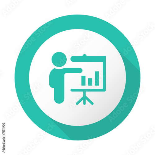 Flat Long Shadow Icon - Vector