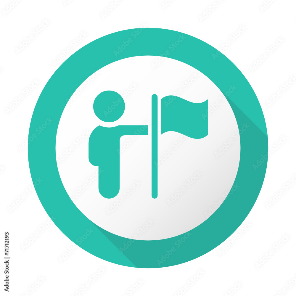 Flat Long Shadow Icon - Vector Flat Long Shadow Icon - Vector