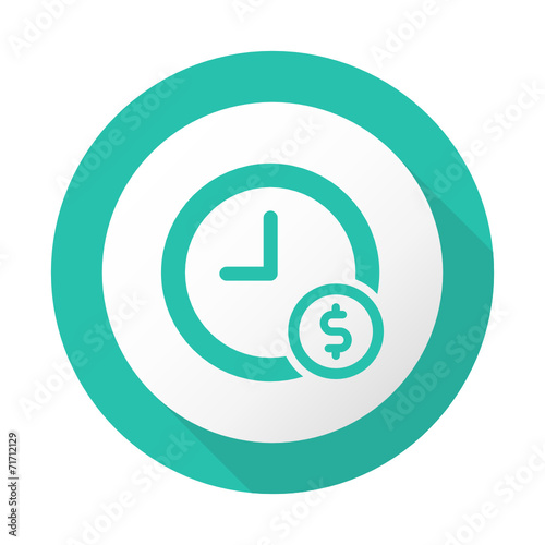  Flat Long Shadow Icon - Vector