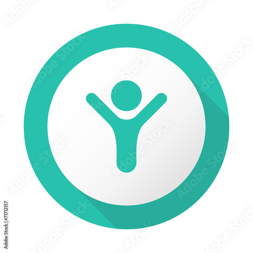  Flat Long Shadow Icon - Vector