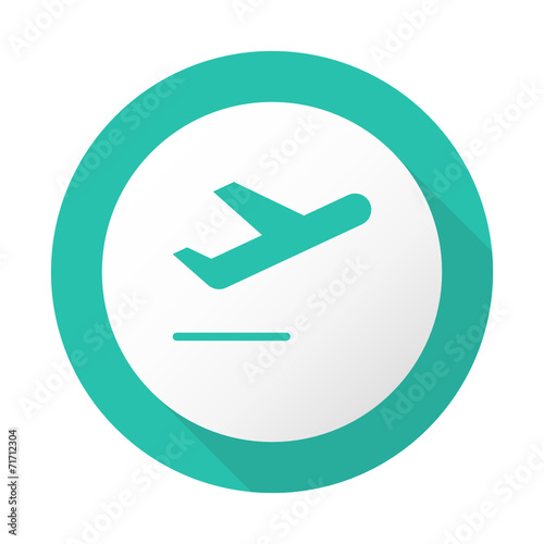 Flat Long Shadow Icon - Vector
