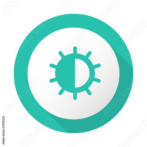 Flat Long Shadow Icon - Vector