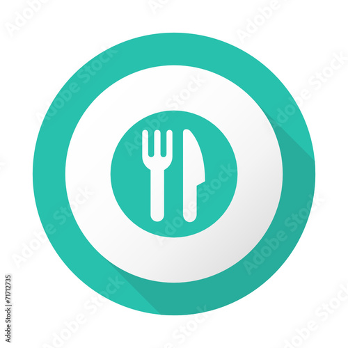 Flat Long Shadow Icon - Vector