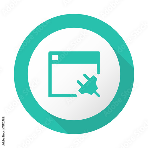 Flat Long Shadow Icon - Vector