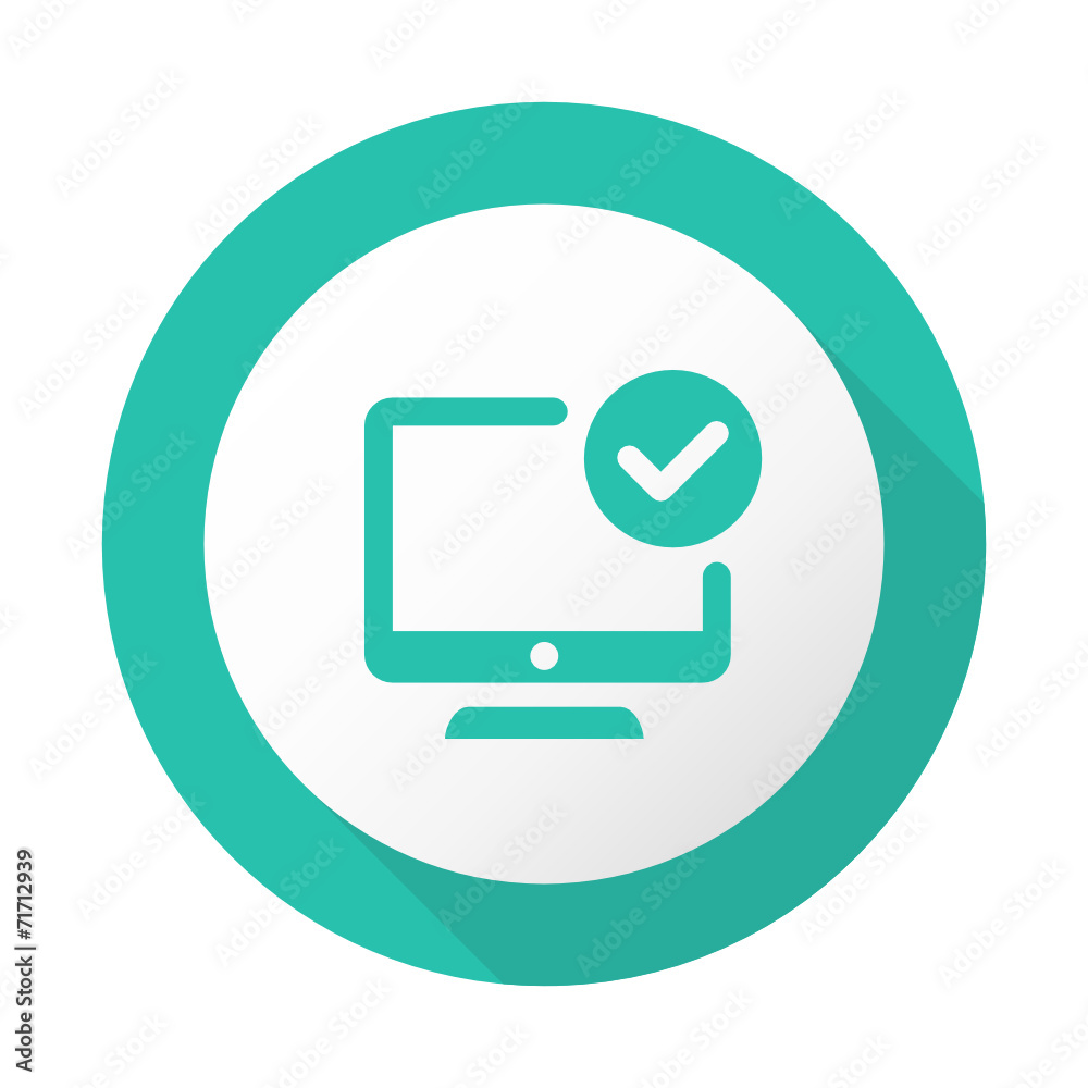 Flat Long Shadow Icon - Vector Flat Long Shadow Icon - Vector