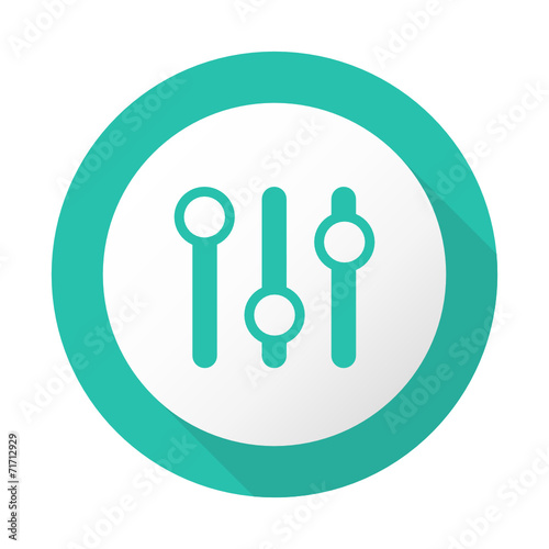 Flat Long Shadow Icon - Vector