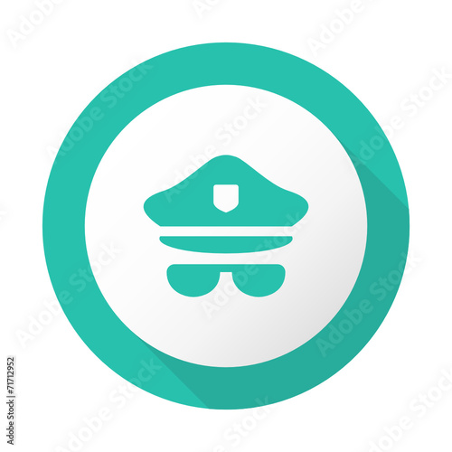 Flat Long Shadow Icon - Vector