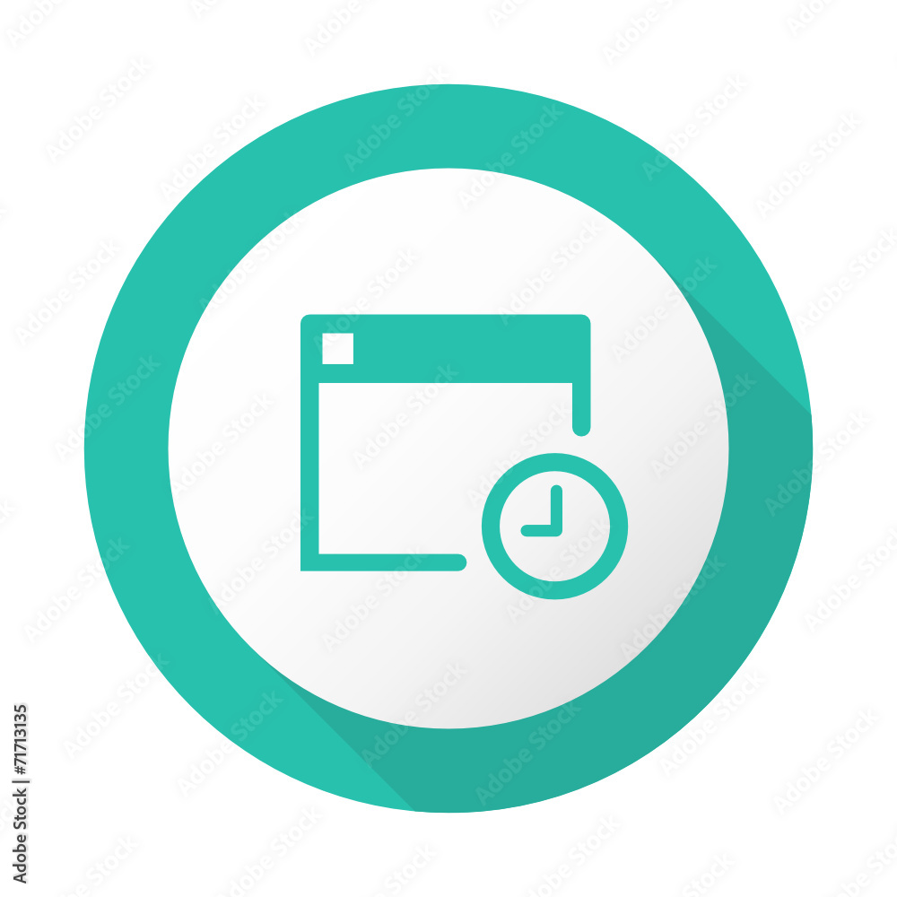Flat Long Shadow Icon - Vector Flat Long Shadow Icon - Vector