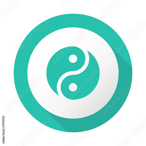 Flat Long Shadow Icon - Vector