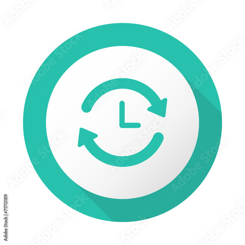 Flat Long Shadow Icon - Vector