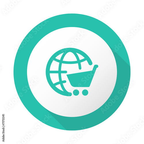 Flat Long Shadow Icon - Vector