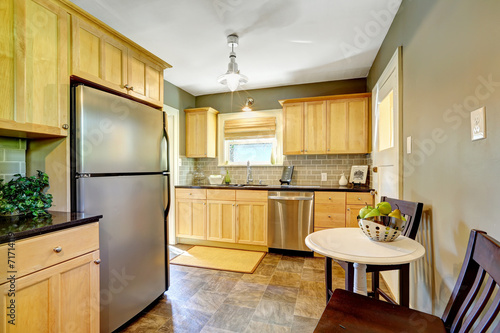 Small kitchen room interior