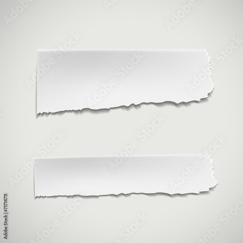 white ripped paper