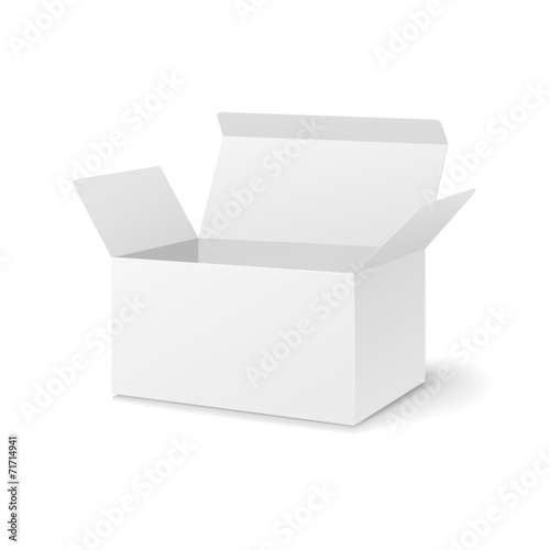 blank open box