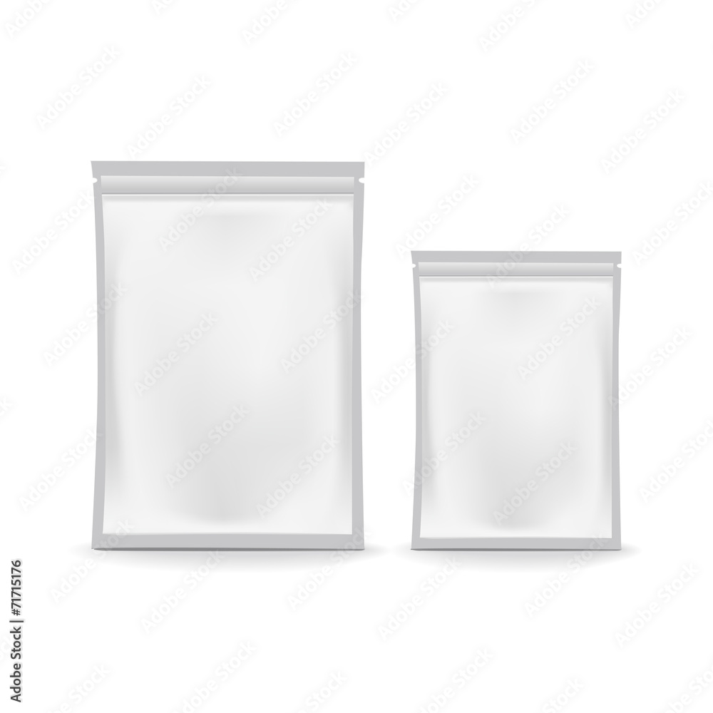 blank foil food package