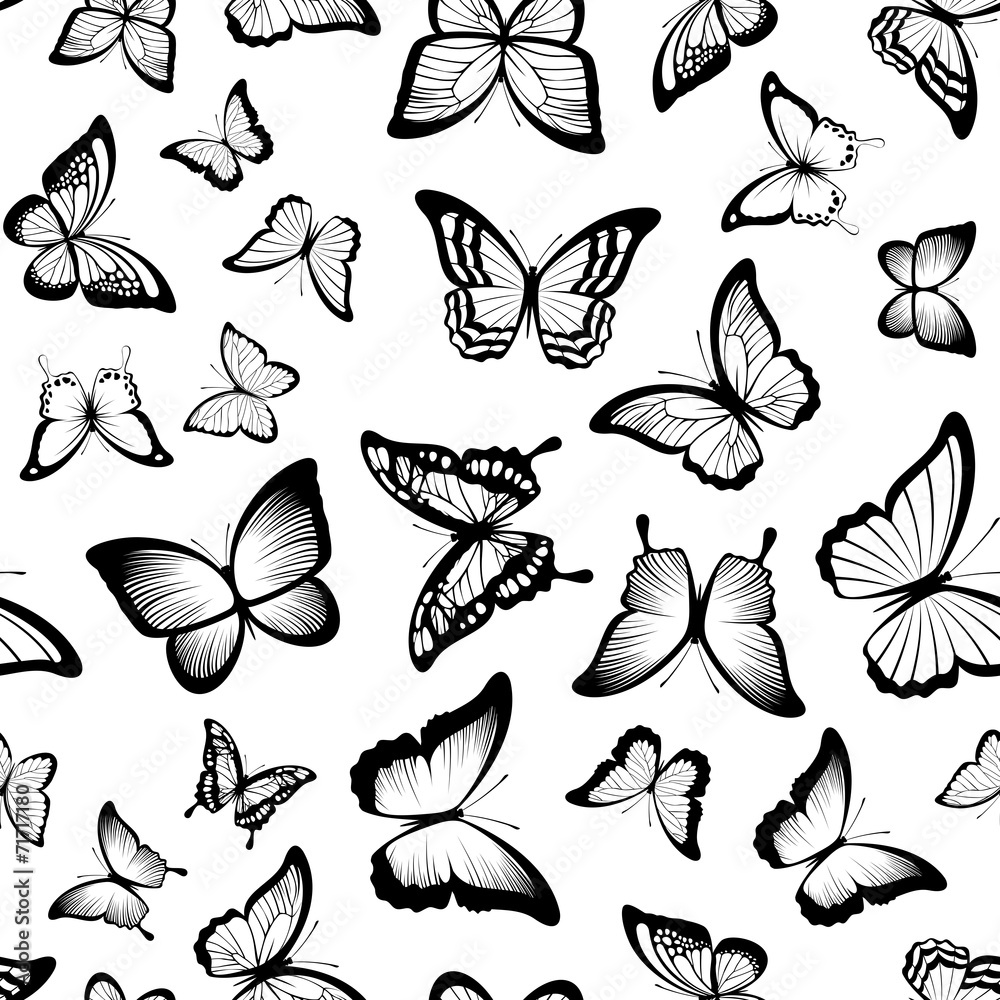 butterflies seamless pattern butterflies seamless pattern