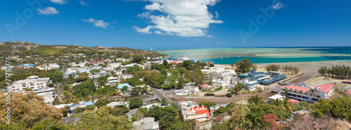 vue générale de Port-Mathurin, capitale de Rodrigues