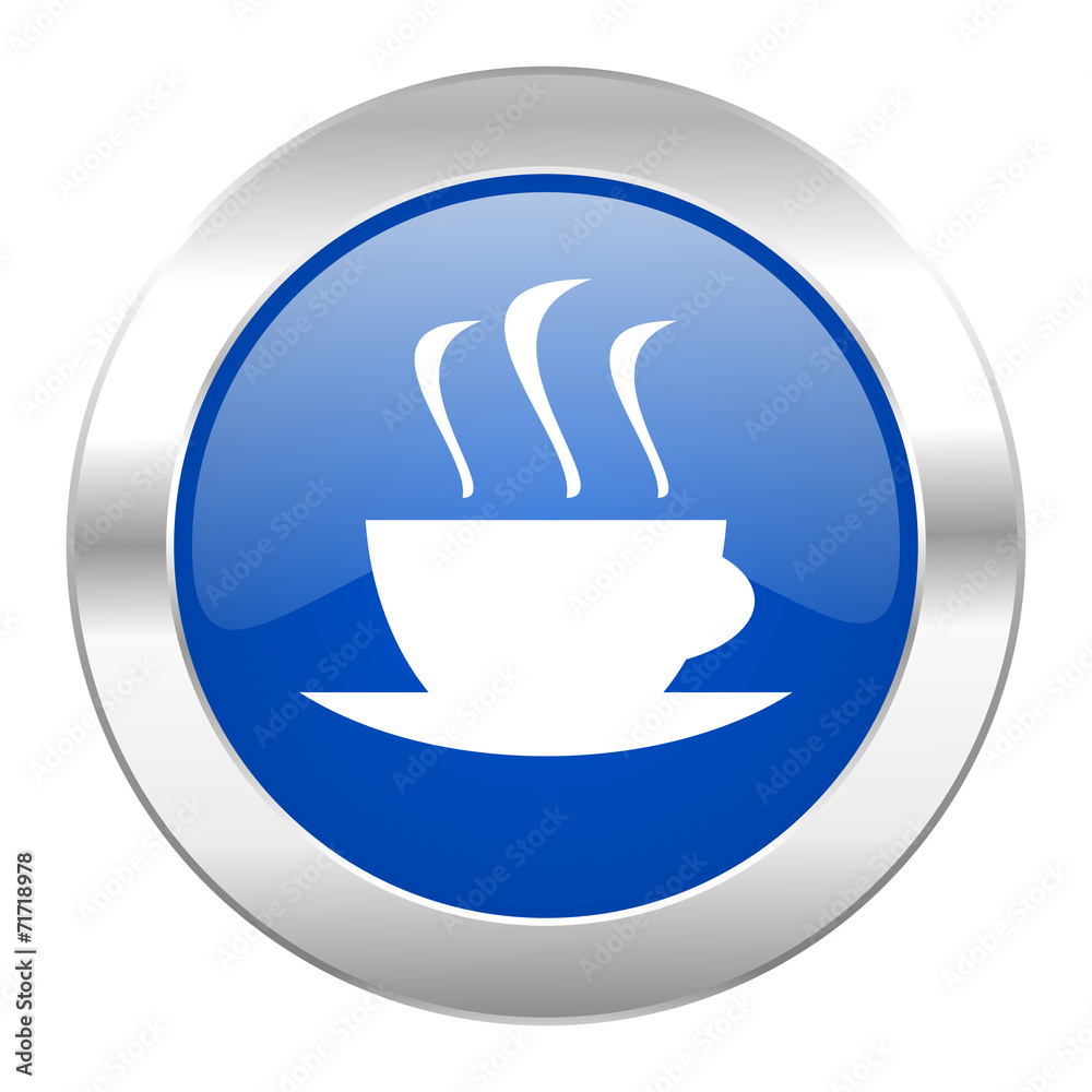 espresso blue circle chrome web icon isolated espresso blue circle chrome web icon isolated