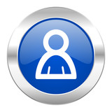 person blue circle chrome web icon isolated