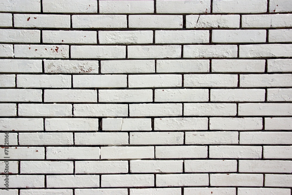 Obraz premium White Textured Brick Wall