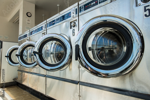 line of laundry machine