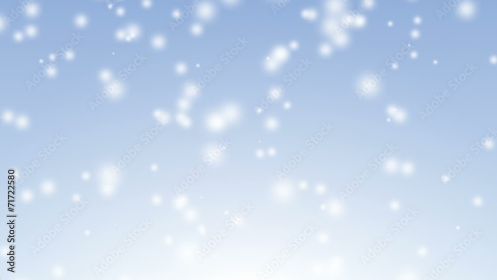 Snow falling animation on light blue gradient background Snow falling animation on light blue gradient background