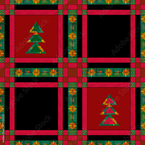 Christmas seamless pattern patchwork texture background
