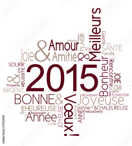 Carte de voeux 2015 joyeuse