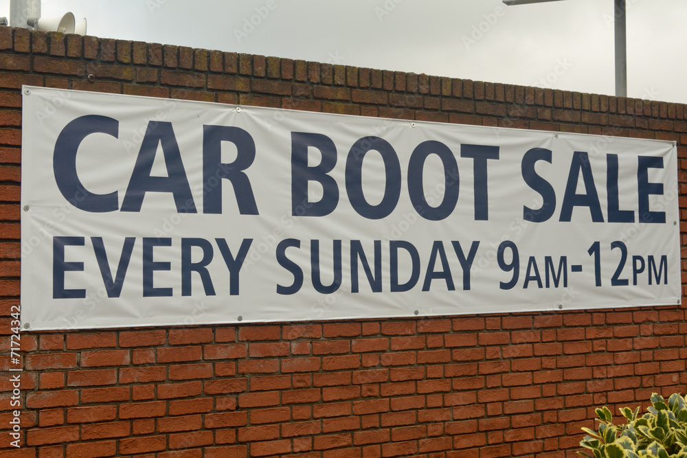 Car Boot Sale sign Car Boot Sale sign
