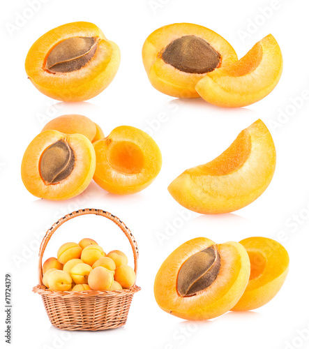 set of 6 apricot images