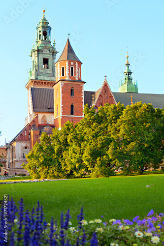 Architectural complex Wawel in Krakow, Poland. #71724521