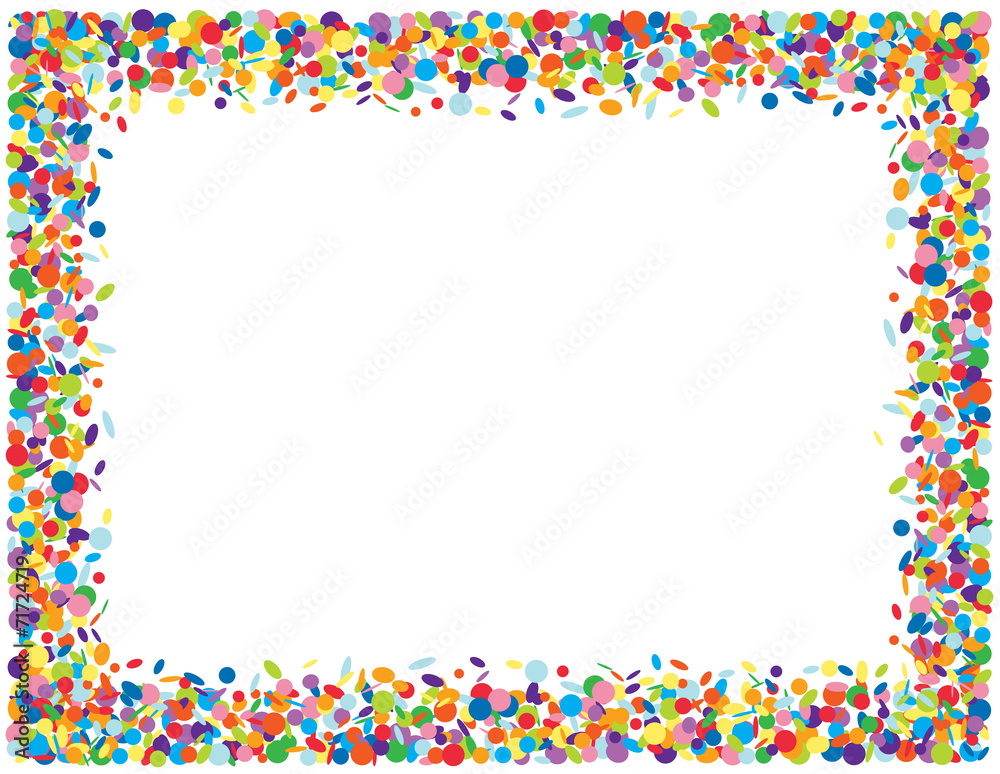 Obraz premium Confetti frame