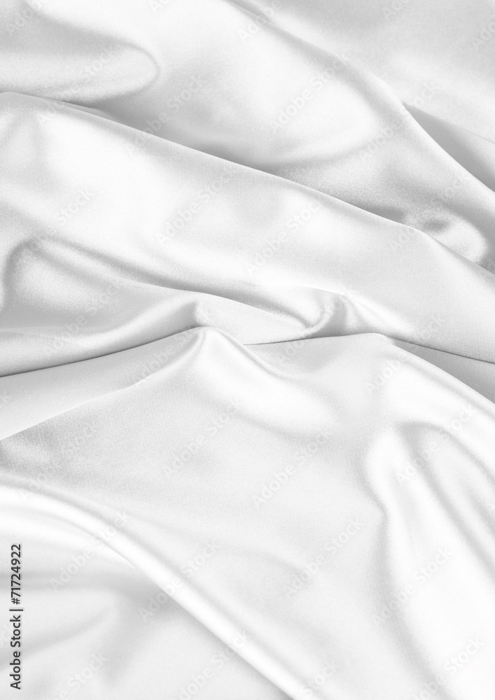 White silk background